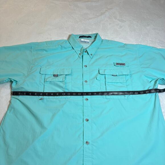 Columbia Men's PFG Button Down Shirt Size XXL Bahama Omni Shade Vented Fishing - Picture 7 of 10